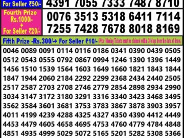 Lottery Result Today March 27, 2024