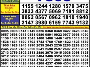 Lottery Result Today March 27, 2024