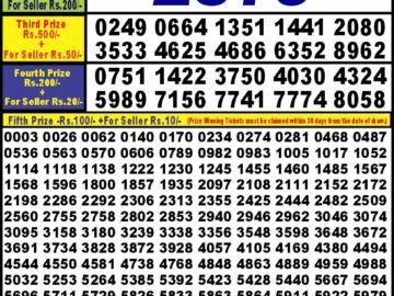 Lottery Result Today March 28, 2024