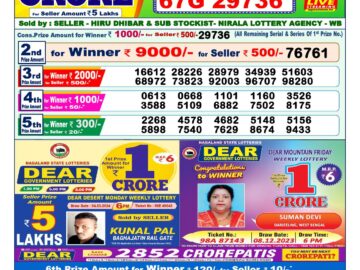 Lottery Result Today March 8, 2024