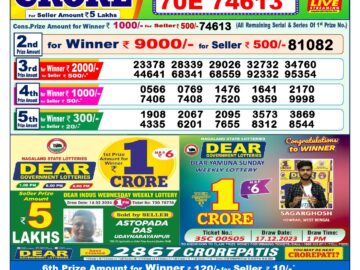 Lottery Result Today March 14, 2024