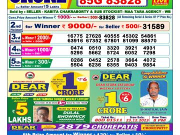 Lottery Result Today March 20, 2024