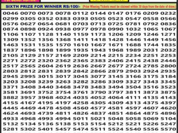 Lottery Result Today March 3, 2024