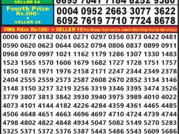 Lottery Result Today March 9, 2024