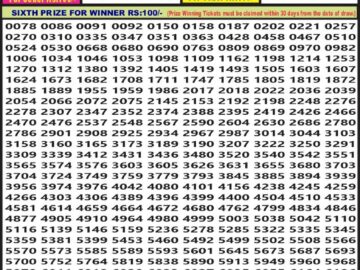 Lottery Result Today March 13, 2024