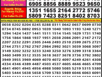 Lottery Result Today March 17, 2024