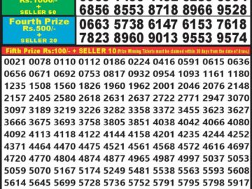 Lottery Result Today March 24, 2024