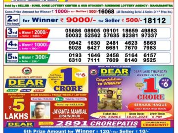 Lottery Result Today March 30, 2024