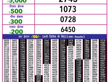 Lottery Result Today March 28, 2024