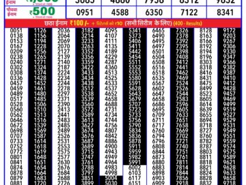 Lottery Result Today March 23, 2024