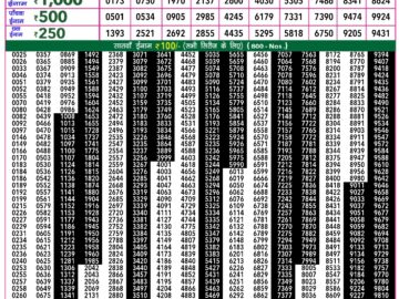 Lottery Result Today March 20, 2024