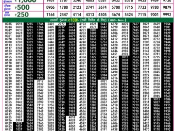 Lottery Result Today March 10, 2024