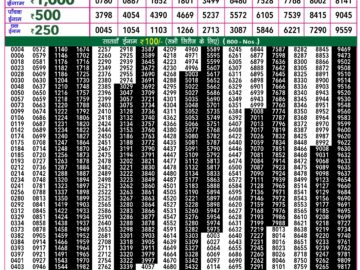 Lottery Result Today March 17, 2024