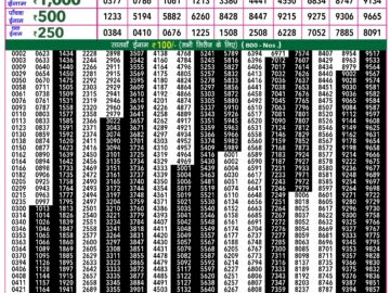 Lottery Result Today March 9, 2024