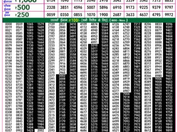 Lottery Result Today March 1, 2024