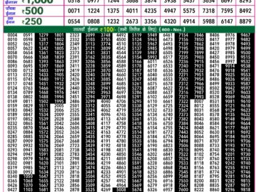 Lottery Result Today March 9, 2024