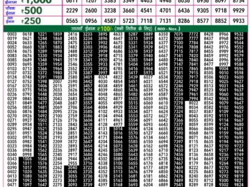 Lottery Result Today March 15, 2024