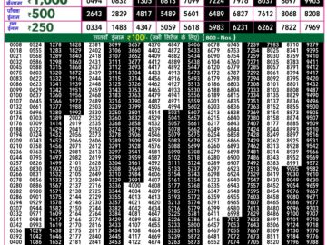 Lottery Result Today March 29, 2024