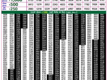 Lottery Result Today March 18, 2024