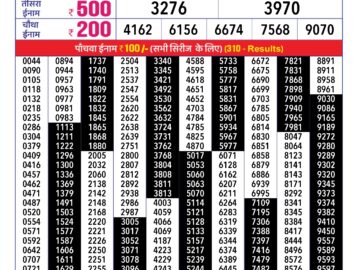 Lottery Result Today March 17, 2024