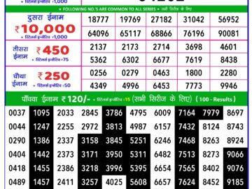 Lottery Result Today March 24, 2024