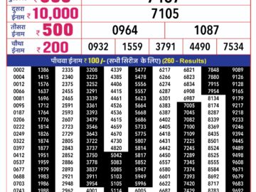 Lottery Result Today March 11, 2024