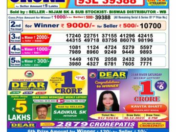 Lottery Result Today March 21, 2024