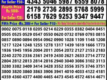 Lottery Result Today March 29, 2024