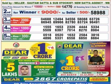 Lottery Result Today March 12, 2024