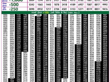 Lottery Result Today April 18, 2024