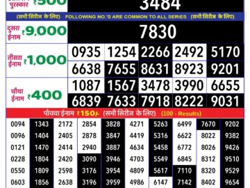 Lottery Result Today April 24, 2024