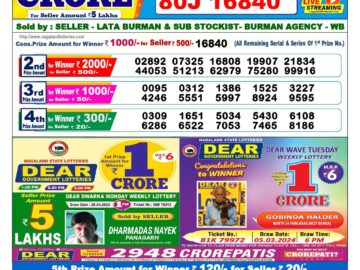 Lottery Result Today April 30, 2024