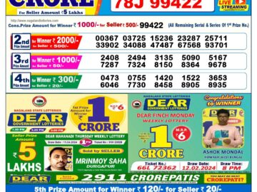 Lottery Result Today April 13, 2024