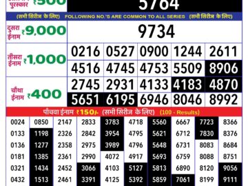 Lottery Result Today April 29, 2024