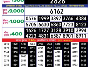 Lottery Result Today April 8, 2024