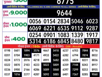 Lottery Result Today April 13, 2024