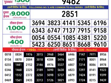 Lottery Result Today April 5, 2024