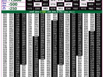 Lottery Result Today April 28, 2024