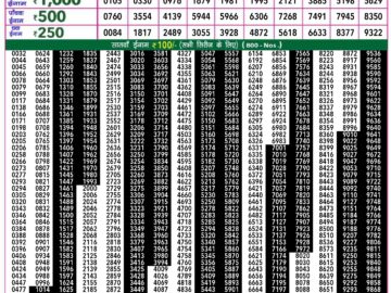 Lottery Result Today April 21, 2024