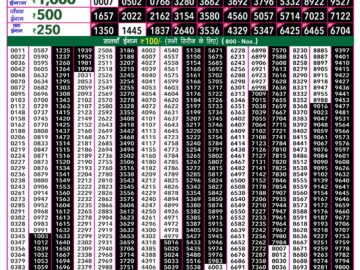 Lottery Result Today April 6, 2024