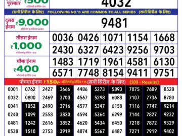 Lottery Result Today April 14, 2024