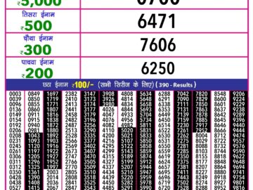 Lottery Result Today April 16, 2024