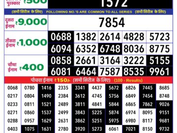 Lottery Result Today April 28, 2024