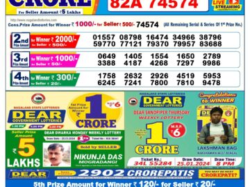 Lottery Result Today April 5, 2024