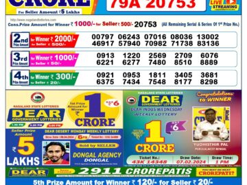 Lottery Result Today April 11, 2024