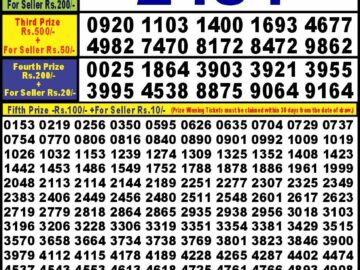 Lottery Result Today April 2, 2024