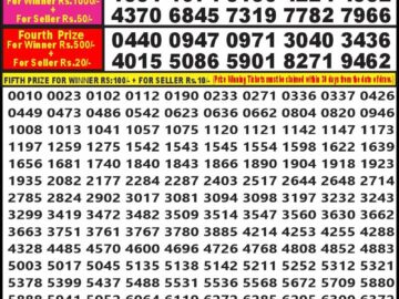 Lottery Result Today April 3, 2024