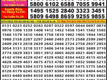 Lottery Result Today April 4, 2024