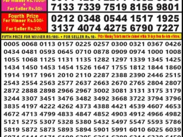 Lottery Result Today April 9, 2024