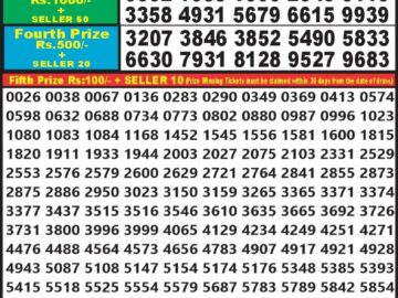 Lottery Result Today April 11, 2024